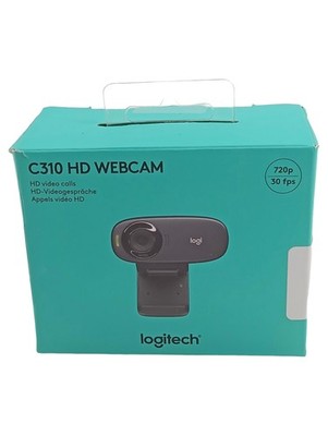 Logitech C310 HD Webcam 720p 30fps Schwarz USB Videotelefonie