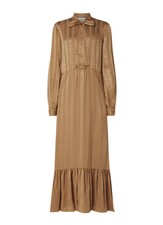 Gucci GG Jacquard Golden Satin Maxi Dress: Elegance and Sophistication Redefined