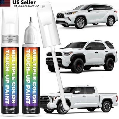 2-PACK Toyota Touch Up Paint Blizzard Pearl 070 Scratch Repair Kit Fast Dry USA