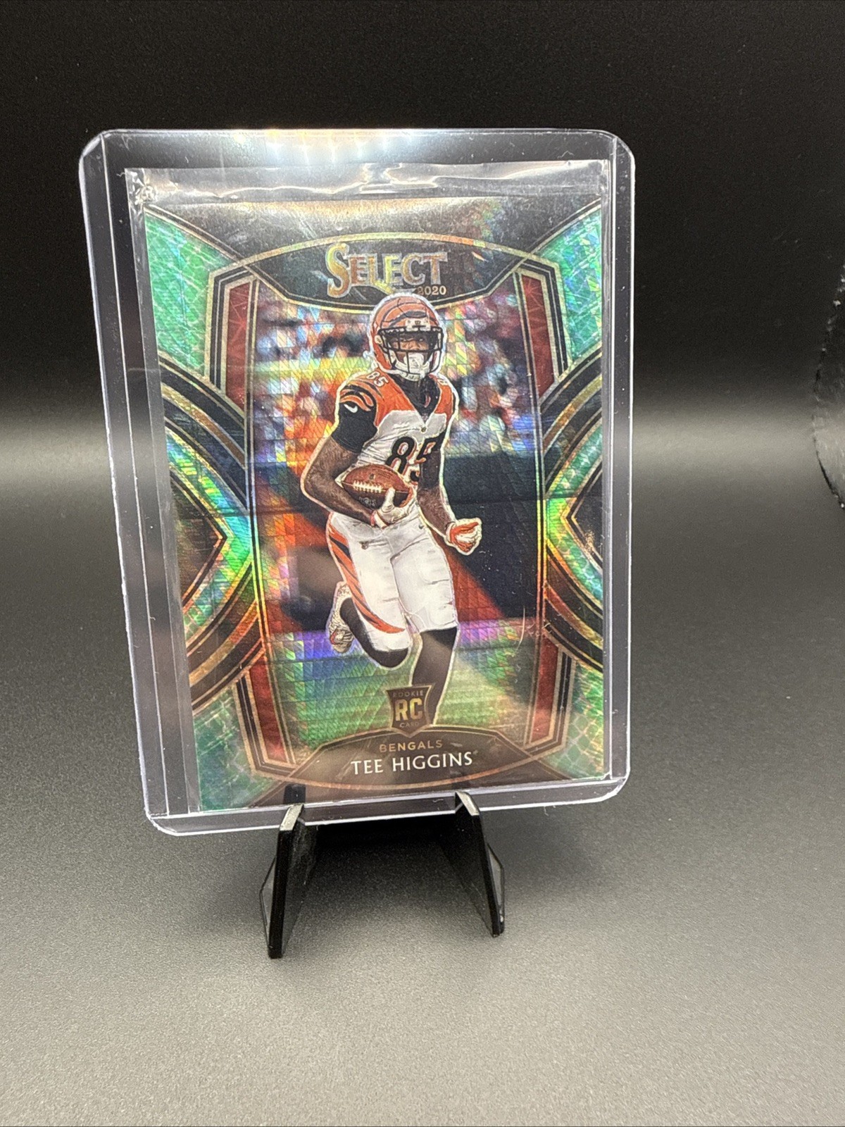 2020 Panini Select Club Level Dragon Scale Prizm /67 Tee Higgins #260 Rookie RC