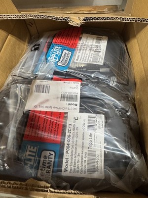 Case of 25 | Tripp Lite P004-006-2C13 72in Extension Splitter Cable C13 to C14