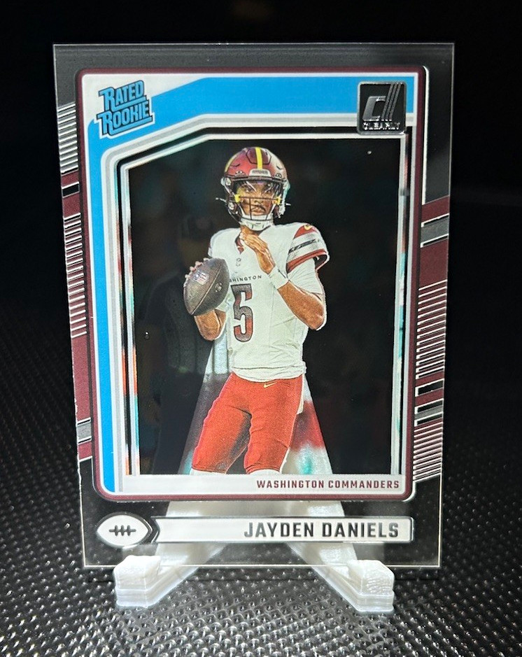 Panini 2024 Clearly Donruss Football Jayden Daniels Rated Rookie RC #52