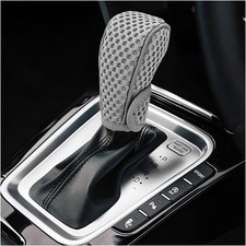 Gear Shift Knob Cover, Anti-Slip Breathable Automotive Manual Stick Shift Gray