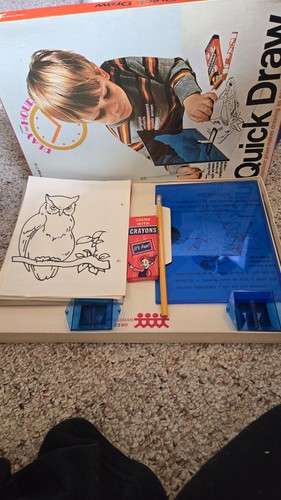 Kit Disegno Casa Gioco Disegno Rapido PRESSMAN Vintage Ottimo - Foto 2 di 6