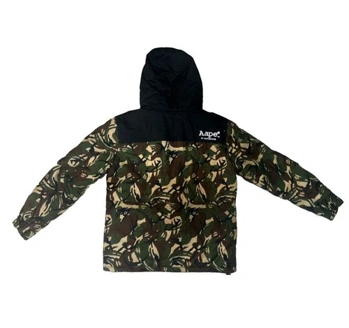 AAPE By A Bathing Ape 1st Camo Down Puffer Jacket XL Green Camo ASW2002A image 2