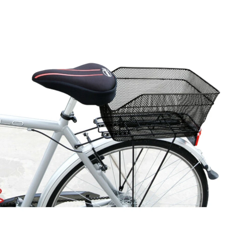 Fahrradkorb Gepäckträger Korb hinten Metall Schulranzenkorb 39 x 29 x 18 cm - Bild 2 von 4