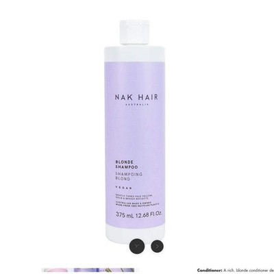 NAK - Blonde Shampoo Gently Tones Pale Yellow 375ml