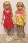 2 Vintage 1970's TNT Bent Leg Skipper Doll Barbie Sis & Tagged Outfit Lot