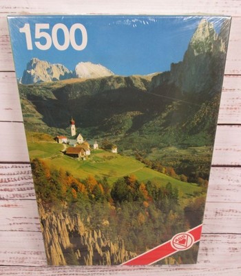 Vintage ASS 1500 Piece Puzzle Mittelberg Dolomites Europe Alpine Landscape Scene