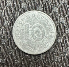 10 Reichspfennig Third Reich 1945 A Germany WWII Coin KM# 101
