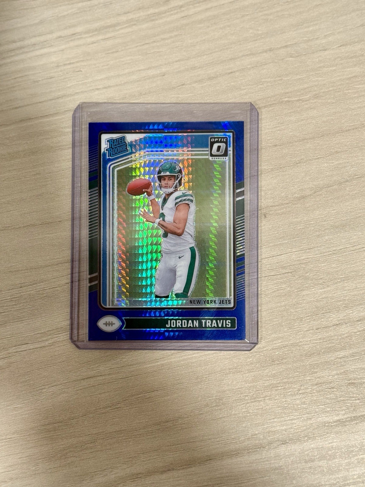 2024 Donruss Optic #260 Jordan Travis Purple Shock RC Rookie NY Jets NFL