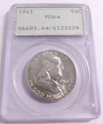 1961 Franklin Silver Half Dollar PCGS MS 64