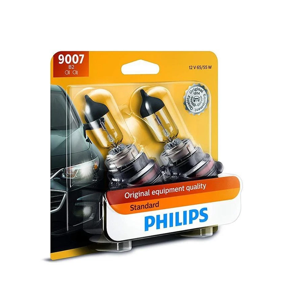 Bombilla de faros Philips de 2 piezas para Chevrolet Equinox 2005-2007 haz alto/bajo Foto 2 de 4