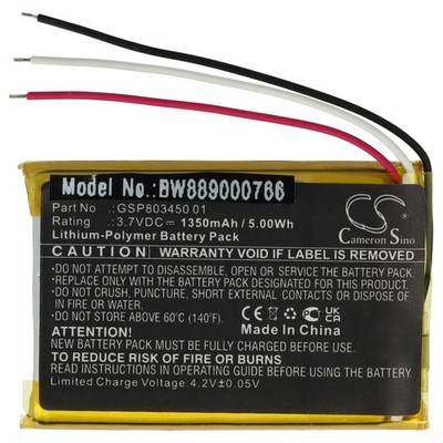 Akku für JBL Free X TWS Charging Case 1350mAh 3,7V Li-Polymer
