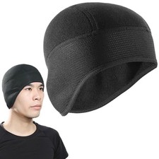 Winter Cycling Warmer Skull Cap Fleece Helmet Liner Bicycle Windproof Beanie Hat