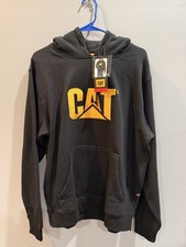 NEW MENS MEDIUM CAT Caterpillar HEAVY HOODED SWEATSHIRT