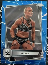 2025 Topps Chrome WWE Ivy Nile #93 Blue  Refractor 32/150