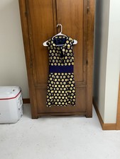 Marc by Marc Jacobs Sleeveless Silk Metallic Mini Dress Size 0 Side Zip 15in Pit