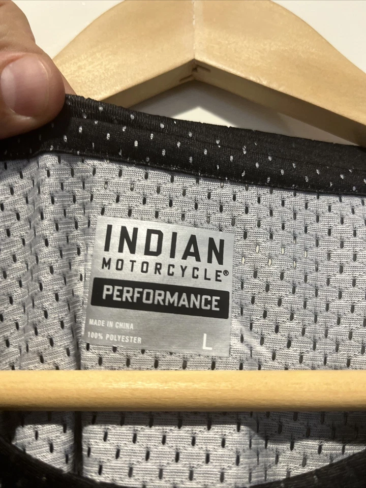 Camiseta deportiva Indian Motorcycle Racing para hombre grande ligera Foto 3 de 4