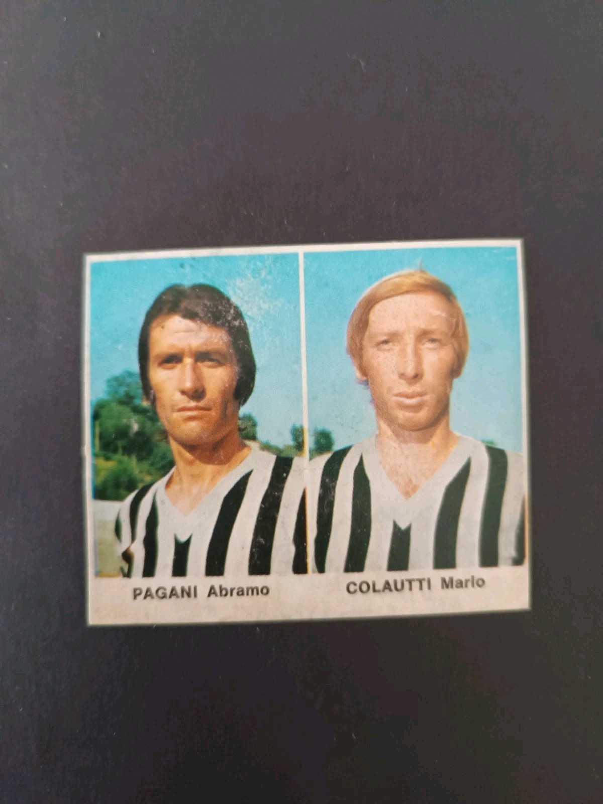 FIGURINA CALCIATORI EDISPORT 1972/1973 PAGANI/COLAUTTI D.D.ASCOLI N.3 RECUPERATA