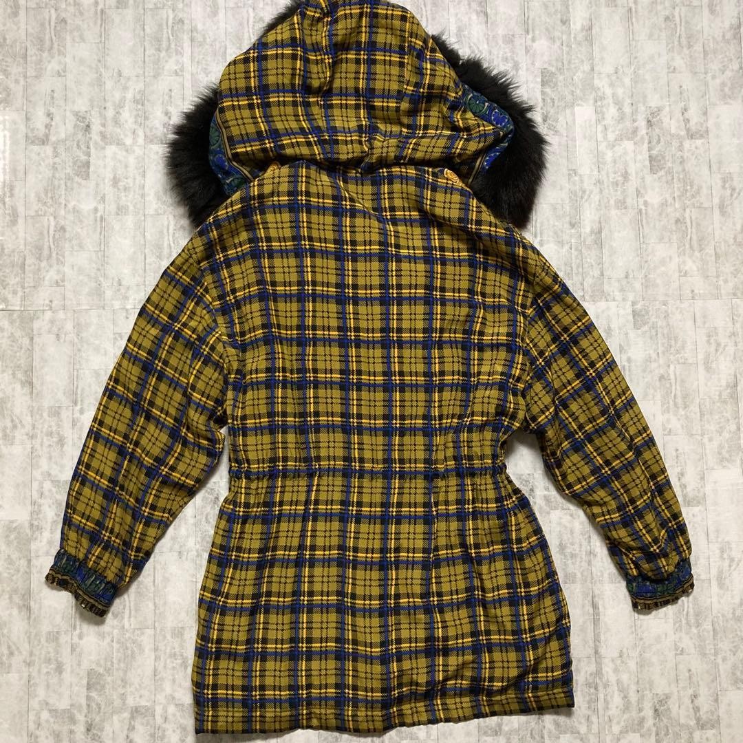 USED [RARE DESIGN] VERSACE FUR DOWN COAT JACKET VINTAGE GOOD thumbnail 6