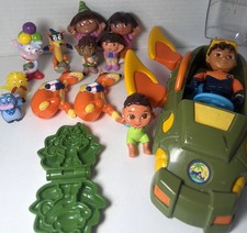 Lot Dora The Explorer Go Diego Go Figures Viacom Cake Toppers Toys Swiper Boot