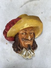 vintage bossons chalkware head Of Cavalier 