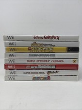 Nintendo Wii Video Game Empty Cases With Manuals Lot Of 8 -Mario Sonic Star Wars