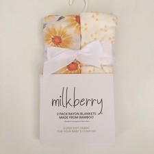 NEW Rayon Baby Blankets Floral Sunflowers Floral Prints Baby Gift