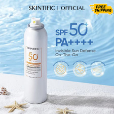 SKINTIFIC All Day Light Face Spray Sunscreen SPF50 PA   Clear Tinted Invisible