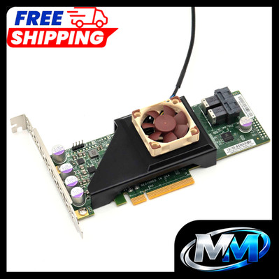 Supermicro AOC-S3008L-L8E (9300-8i) Noctua 40mm Fan Mount Cooling Shroud Cooler