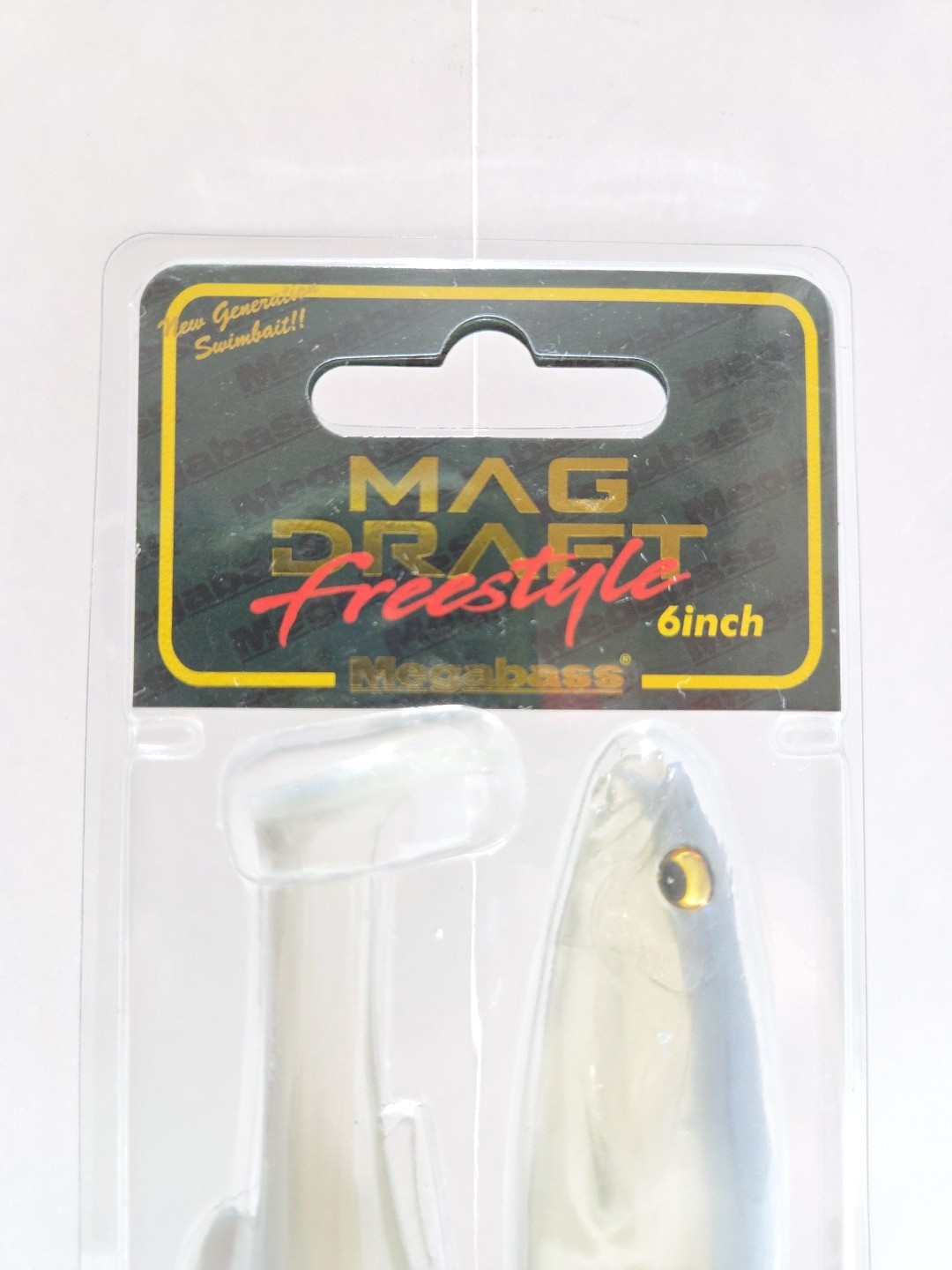 Megabass 6" Magdraft Freestyle Soft Plastic Swimbaits - White Back Shad - Image 8