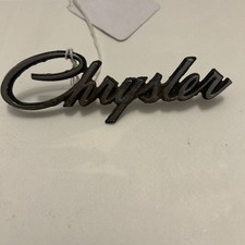 Vintage Chrysler Script Metal Emblem Badge Mid 70’s 310251, 2901 359