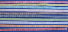  11-Lot-9 Strips Ribbon 3/8"Wide x 24-36"-Long Grosgrain Striped Colors