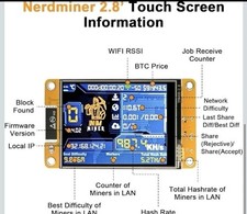 Bitcoin NerdMiner NMminer V2 1000 KH/s 2,8“ Solo Lottery BTC Miner NEU