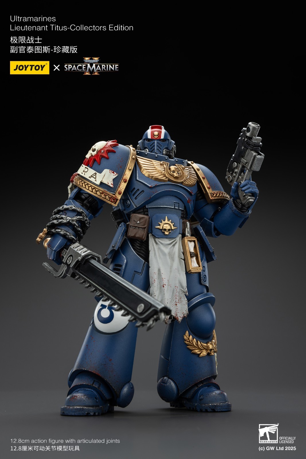 JOYTOY Warhammer Action Figure Ultramarines Lieutenant Titus-Collectors Edition