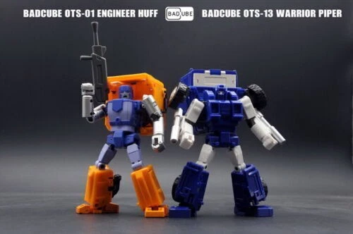 New BadCube Toy BC OTS-01 Engineer Huff & OTS-13 Warrior Piper Figure - Image 2 of 4
