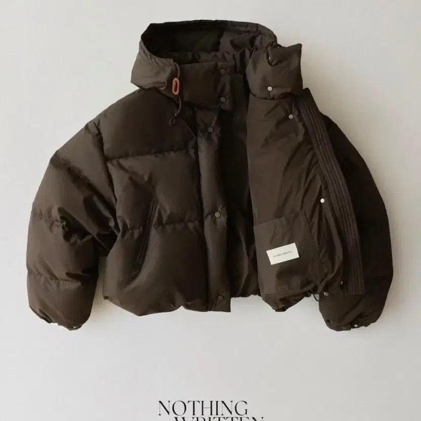 Nothing Ritten Pebble Puffer Choco Jacket - High … - image 3