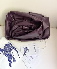 NWT BURBERRY LEATHER ROSE CLUTCH