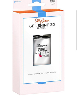Sally Hansen Gel Shine 3D Top Coat Clear 0.45 oz