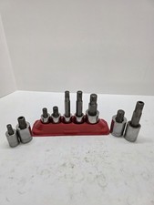 Snap-on 12 Drive Triple Square Socket Lot 9 Sockets And Tray
