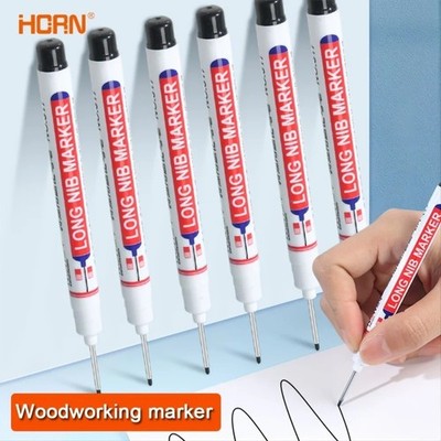 Lange Feder Marker - 10 Stück wasserdichtes Stift Set für Holzbearbeitung & Metall - langlebig
