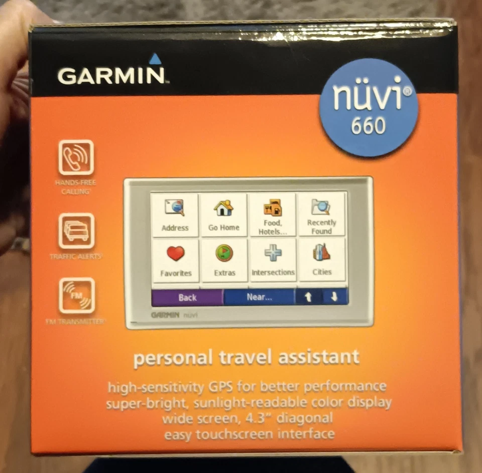 Garmin Nuvi 660 NA Silver Portable GPS Navigation - Image 2 of 4