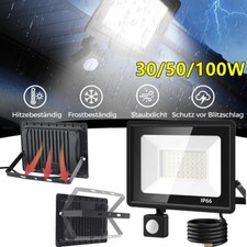 Outdoor Garden Floodlight With Sensor LED PIR Motion Security Lights Waterproof