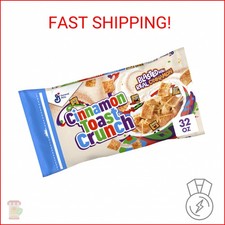 Cinnamon Toast Crunch Breakfast Cereal, Crispy Cinnamon Cereal, Value Bag, 32 oz