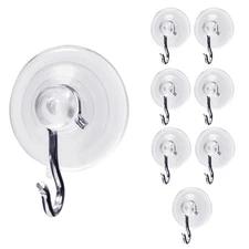 Small Suction Cup Hooks for Shower & Windows – Christmas Heavy Duty Suction C...