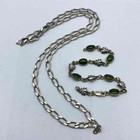 Mexican Sterling Silver 925 Jewelry Set Ladybug Bracelet Chain Necklace 22.4g — photo 1