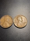 Lot Of 2 Lincoln One Cent Copper Coins-1-1939S &1- 1941S  Nice Coins