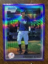 EDUARDO NUNEZ 2010 Bowman Chrome PURPLE REFRACTOR RC #695/899 (#BCP170) - NM/MT