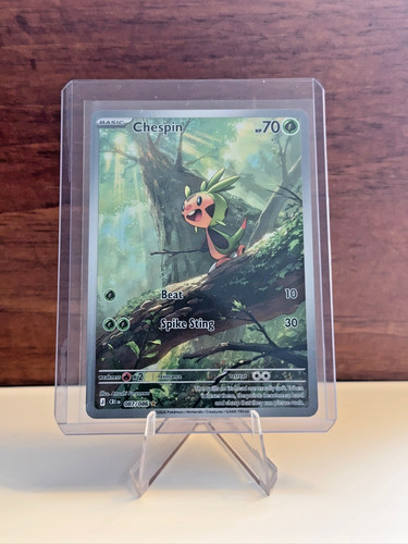 Pokémon TCG Chespin 087/086 Illustration Rare Holo NM - Chaos Rising